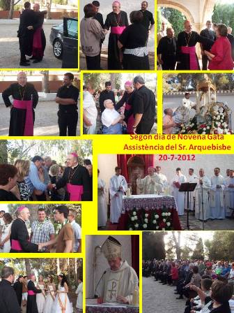AHIR DIVENDRES, SEGON DIA DE NOVENA: Eucaristia presidida per l'Arquebisbe ( I )