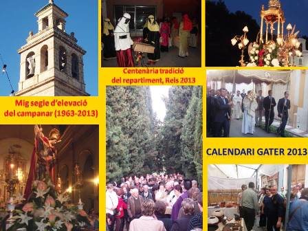 CALENDARI GATER DEL 2013: del Misteri dels Reis als Nadals