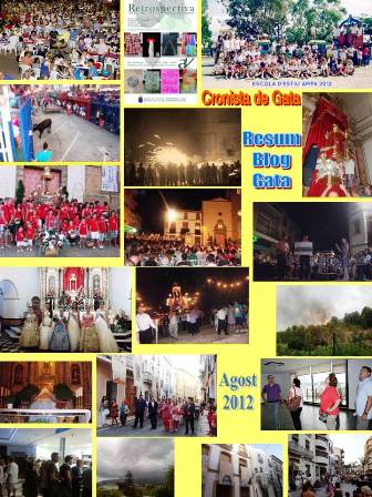 RESUM DE L'ANY 2012: Mes d'agost, festes i cultura