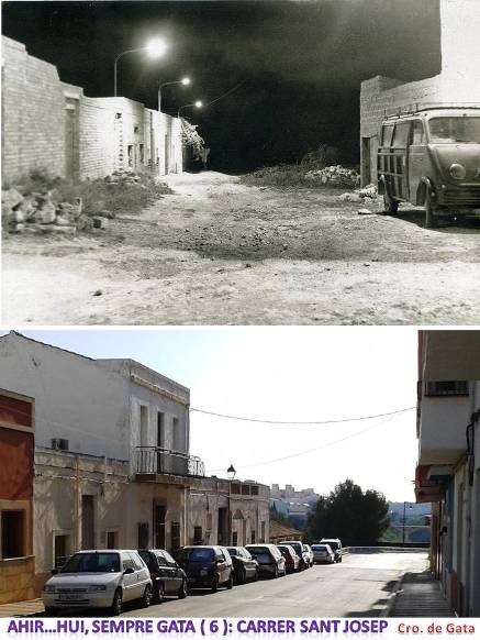 AHIR...HUI, SEMPRE GATA: carrer Sant Josep, anys 60 i ara ( 6 )