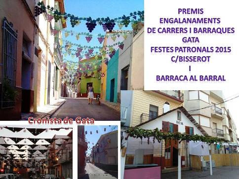 GATA EN FESTES: Carrer Bisserot i El Barral, premis de carrers i barraques