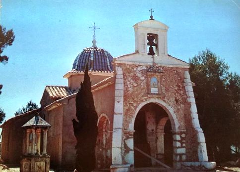 FOTOGRAFIES ANTIGUES (Gata en el record) -1.793- (reconstrucció ermita any 1974)
