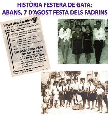 HISTÒRIA FESTERA DE GATA: abans, el 7 era la Festa dels fadrins