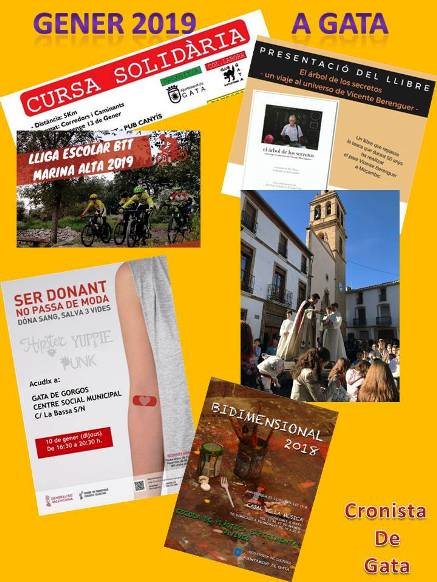 GENER A GATA: Donació de sang, carrera solidària, exposició, presentació llibre, Sant Antoni,...
