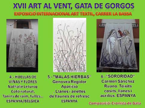 ART AL VENT XVII, GATA: EXPOSICIÓ INTERNACIONAL TÈXTIL. OBRES: 4, 5 i 6 // À PUNT MEDIA A L'EXPOSICIÓ