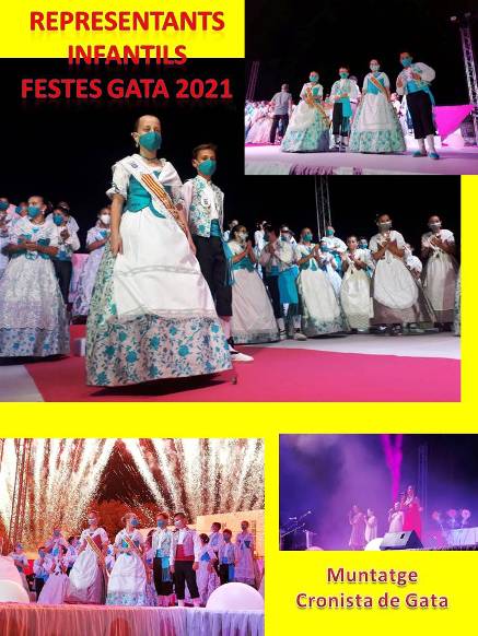 SEGON DIA DE FESTES: RUTH I HUGO; ELSA I JOSEP, I JOEL I ALBA, REPRESENTANTS INFANTILS 2021. Actuació de la cantant Gisela