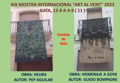 XIX ART AL VENT, GATA 2022 (11). OBRES: ESPANYOLA I ARGENTINA-ESPANYOLA. HEURA i HOMENAJE A GOYA