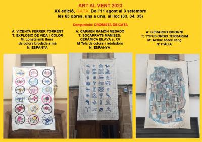 I SEGUM ENDAVANT...ART AL VENT 2023 (mirades urbanes) Hui, dimecres, 33, 34, 35